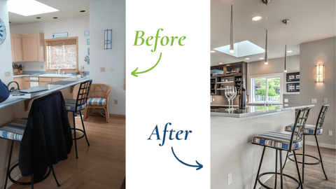 Kitchen Remodel Before & After, Camano Island, WA