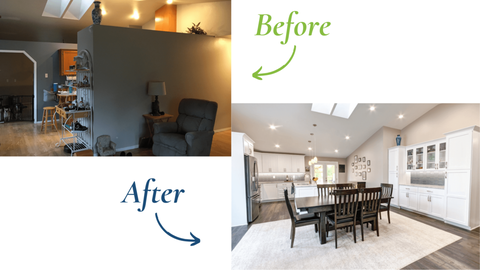 Kitchen Remodel Before & After, Marysville, WA