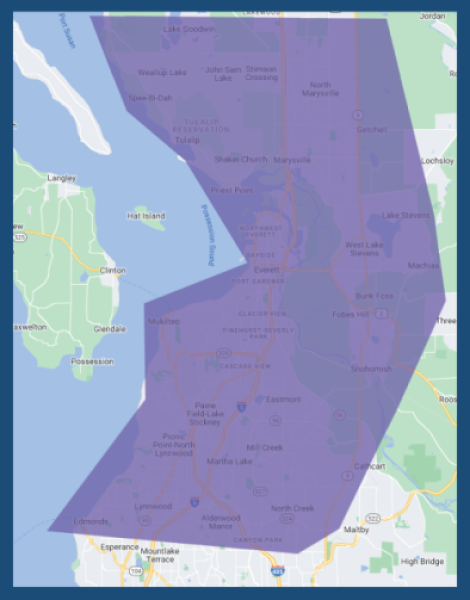Service Area Map REVISED with Edmonds for VanderBeken Remodel