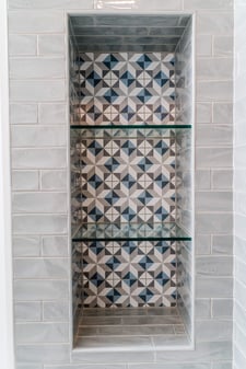 Prism Tile and Glass Shelves