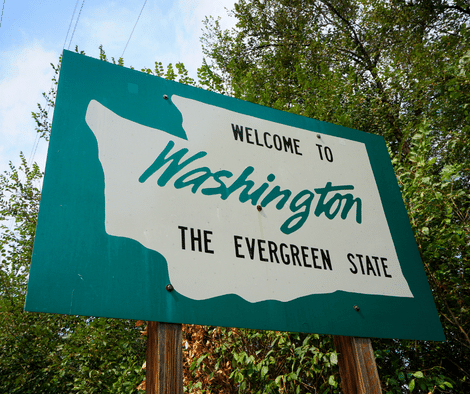 WA State Welcome Sign